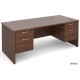 Maestro Panel End Straight Desk with 2 x Pedestals